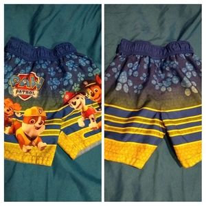 Little boys size 4T Paw Patrol Swim Trunks